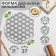 Form for sculpting dumplings of the share, d = 25 cm, 37 cells
