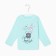 Longslit for a girl, mint color, height 68 cm