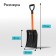 Battle BOLL PLACK, BW 260 × 300 mm, with a galvanized bar, metal stalk (length ± 7 cm), Greengo
