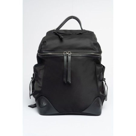 Women's backpack, textiles, Ludor black, 38x14x34 cm