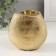 Ceramics candlestick per 1 candle "Gloria" d = 4 cm gold 12.5x8x12 cm