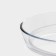 Form made of heat -resistant glass for baking and baking oval shade, 3 l, 35 × 24 × 6 cm