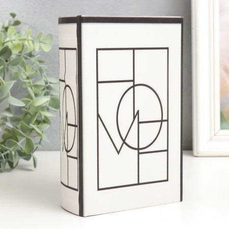 Safe Brush Tree leatherette "Home. Design" White 17x11x5 cm