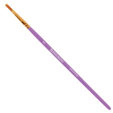 System of brushes synthetics 10 pieces, Brauberg, round; oval; flat; Liners-12
