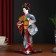 Collector doll "Geisha in a silk kimono with fan" 40 cm