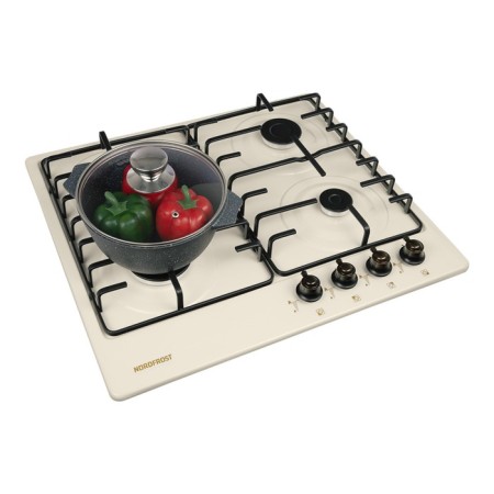 Hon surface NordFrost HS 6040 YR, gas, 4 burners, beige-2