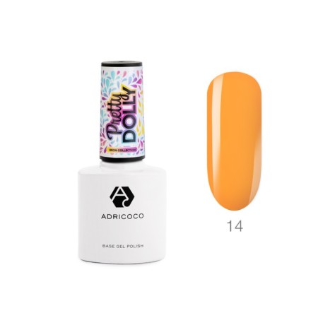 ADricoco Pretty Dolly, No. 14 Neon tangerine, 8 ml