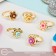 Children's ring "chosen" flowers double, the color of mix, dimensionless