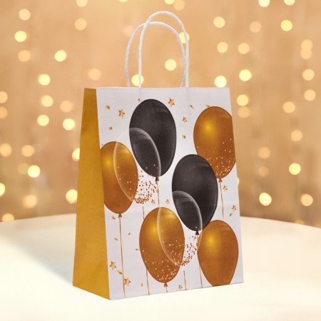 Kraft, white, "holiday balls" 27 x 21 x 11 cm