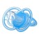 Nipple is an orthodaken dummy "Dino" with a cap, +0 months, blue