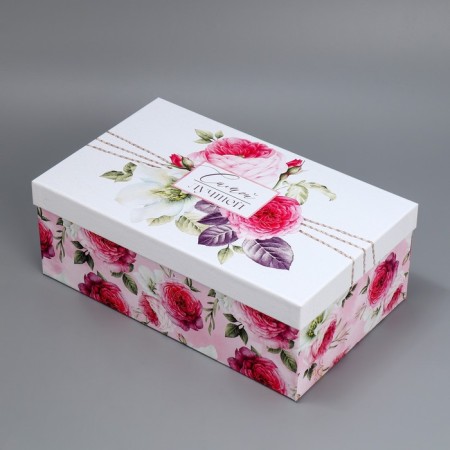 Set of boxes 5 in 1, gift packaging, “Flowers”, 22 x 14 x 8.5 - 32.5 x 20 x 12.5 cm-3
