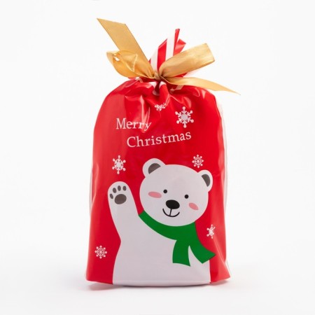 A terry towel economy and I "Bear" 30*60 cm, col. Red, 100% HL, 340 g/m2-4