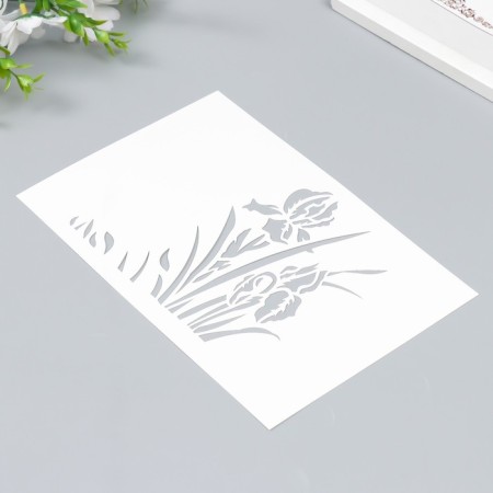 Stencil "Flowers" 24x16 cm-1
