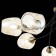 Ceiling EVOLUCE lamp. Sle205302-06. Besano. 6x40 watts, E14, 70x70x32 cm, bronze color, black