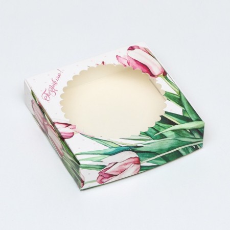 Gift box team with the Tulip window, 11.5 x 11.5 x 3 cm-2