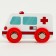 Children's "ambulance" is compatible with a set of railway transport 7 × 3 × 4.5 cm