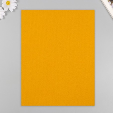 A set of felt 22x30 cm, 5 sheets, Korea, col. ocher-3