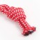Cable toy "Trio", 40-50 g, up to 20 cm, pink