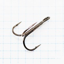 KOI Round Treble hook, size 2 int, BN color, tee, 10 pcs.
