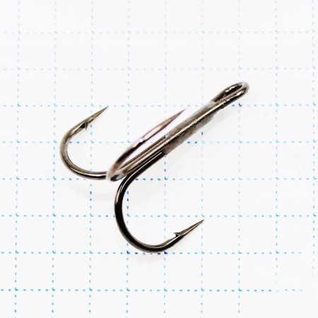 KOI Round Treble hook, size 2 int, BN color, tee, 10 pcs.