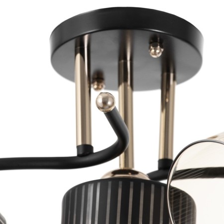 Galion chandelier 3he27 40W black and gold 55x26 cm-6