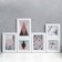 Photo frame in 6 photos 10x10, 10x15 cm "Collage" White set 6 pcs 25x33.5x8 cm