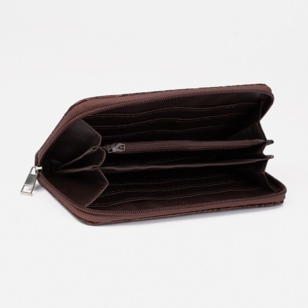 Women's wallet with lightning, brown color-2