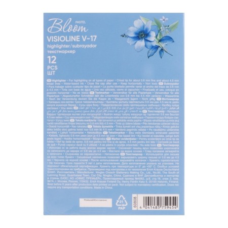 Builder Mark 4.5 mm Erichkrause Visioline V-17 Pastel Bloom, water-based ink, mix-9