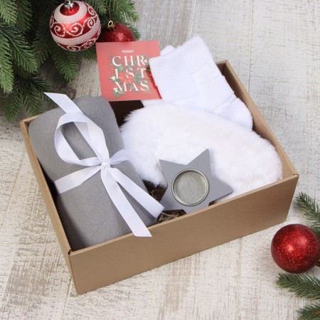 Gift set "Christmas" blanket and AKS