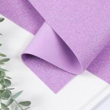 Foamiran glitter 2 mm, 50x50 cm, lilac n06