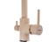 Accoona A5179-4e kitchen mixer, with output for drinking water, brass, beige color