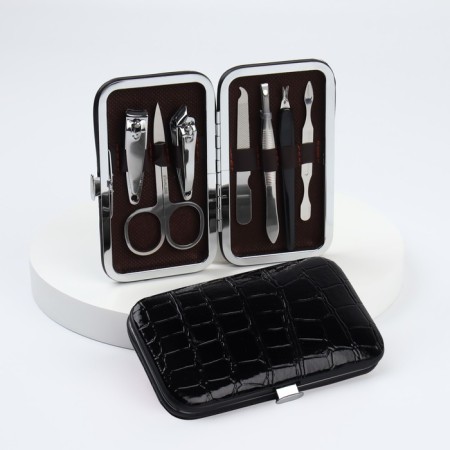 Manicure set, 7 items, in case, color mix-2