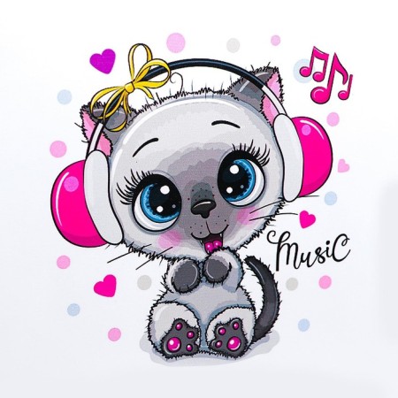 Cotle "kitten in headphones"-1