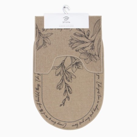 A set of bathroom rugs Ethel "Beautiful" 2 pcs, 48x78 cm, 40x45 cm-5