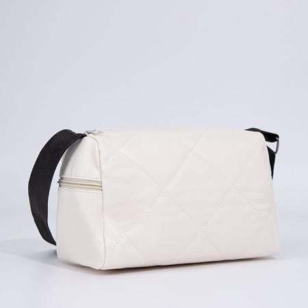 Bag Cross-Bodi with a zipper, white color-2