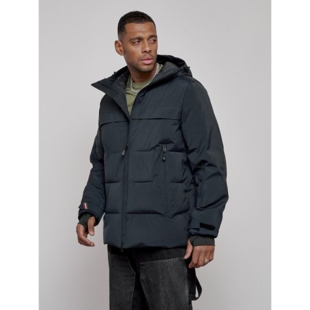 Winter ski ski ski male, size 56, dark blue color-6