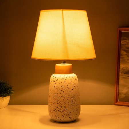 Table lamp "Kiang" 1x40W E14 white/gold 22x22x38cm-1