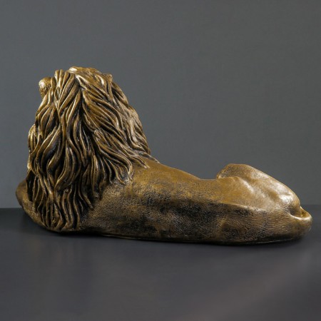 Figure "Leo on vacation No. 2" Right, bronze, 65x35x32cm-1