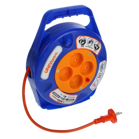 An extension cord on the coil Universal U6-015, 20M, thermo, PVS 2x0.75, 6 A, closed case