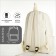 Young backpack from textiles with a zipper, 4 pockets, milk color