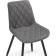 Stol on a metal frame Baoine used metal/velor, black/gray 50x55x83 cm