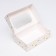 Folding box with a window for a marshmallow "Bright Star", 25 x 15 x 7 cm