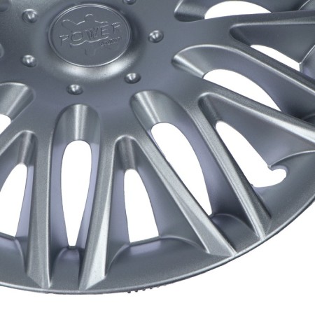Wheel caps R14 "Power", silver set 4 pcs.-2