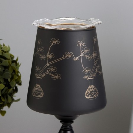 Aroma lace with backlight "Flower" E14 40W +RGB black 12.5x12.5x23 cm-3
