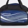 Sports bag with lightning, external pocket, black/blue color
