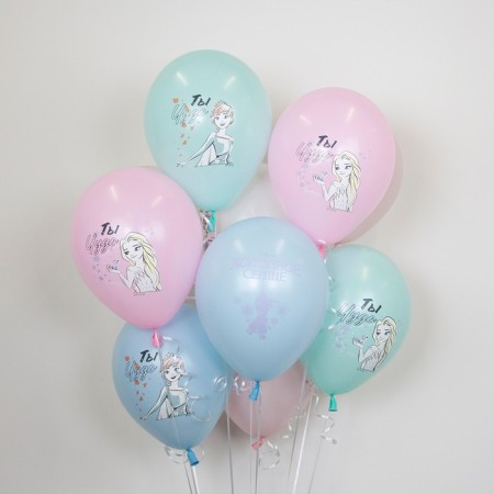 Latex ball 12 ’’ “Cold heart”, pastel, 2-sided, set 25 pcs., Mix-1