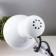 Desktop lamp E27, h = 55 cm, hinged, on the clamp (220V) white Risalux