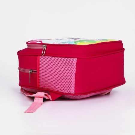 Baby backpack on lightning, 3 outer pockets, pink color-5