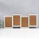Photo frame plastic in 4 photos 10x15 cm "White Bezh" 21.5x51.5x2 cm