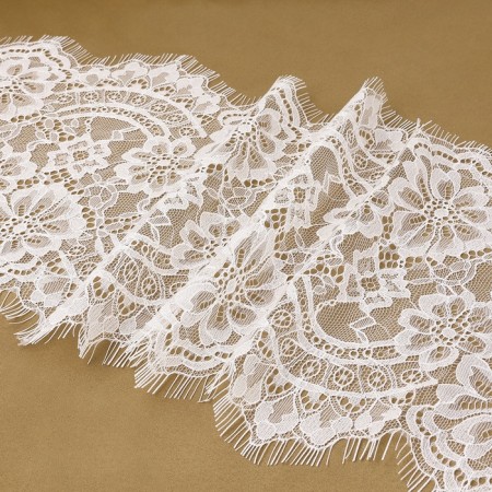Lace cilia, 215 mm × 3 ± 0.5 m, white color-2
